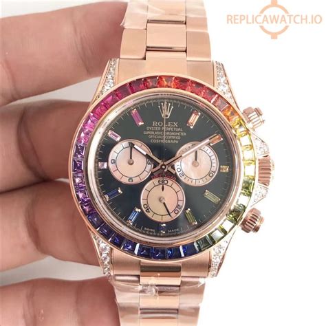 rolex daytona rainbow fake|rolex daytona 116595rbow.